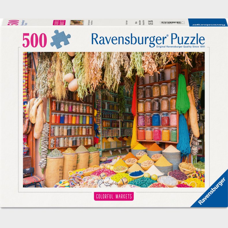 Ravensburger - Colorful Spices - Morocco Puslespil - 500 Brikker