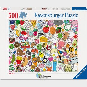 Ravensburger - Cute Kawaii Chaos Puslespil - 500 Brikker