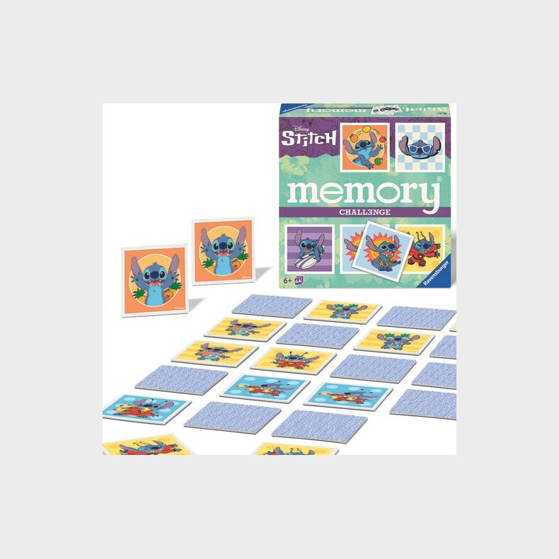 Ravensburger - Vendespil - Disney Stitch Memory - 64 Kort