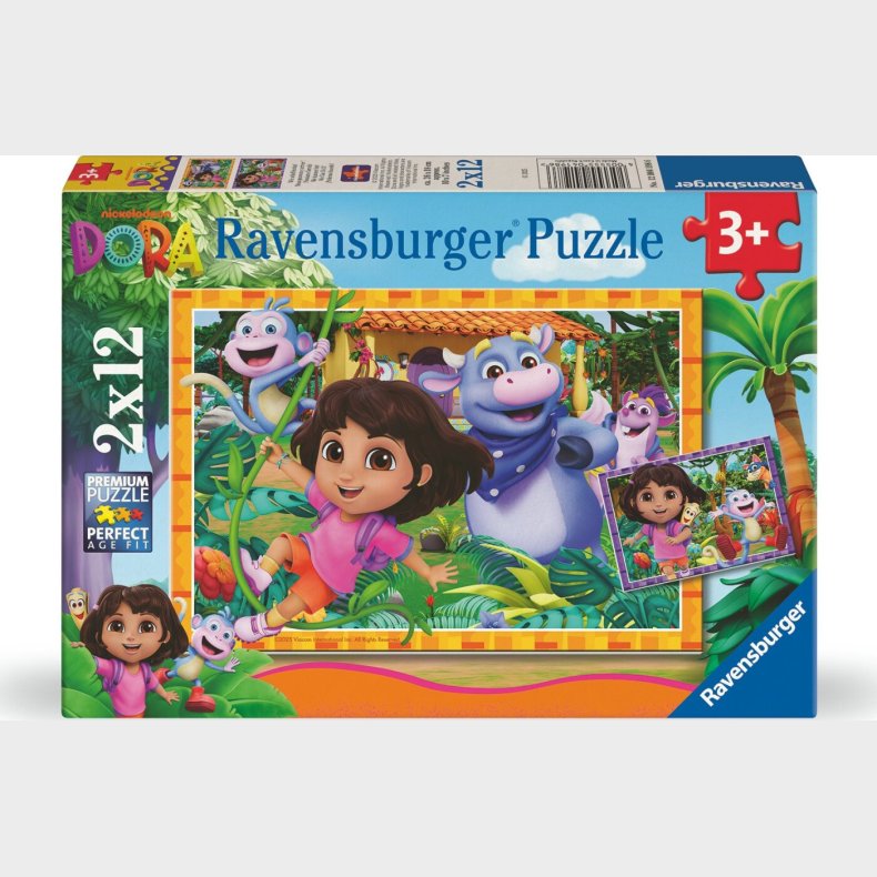 Ravensburger - Dora The Explorer 2x12p
