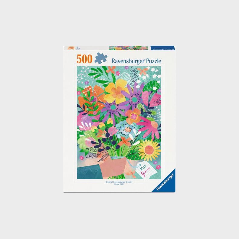 Ravensburger - Flowers For You Puslespil - 500 Brikker