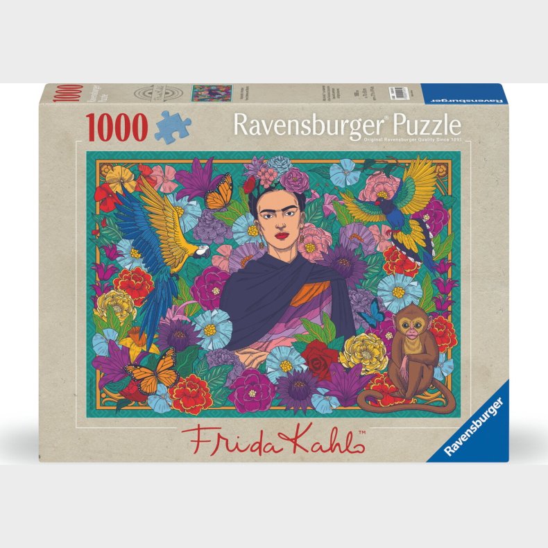 Ravensburger Puslespil - 1000 Brikker - Frida Kahlos - Paradis