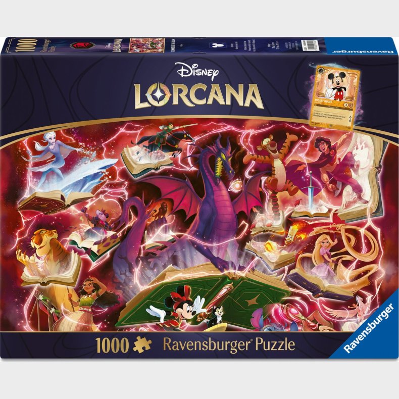 Ravensburger Puslespil - 1000 Brikker - Disney Lorcana