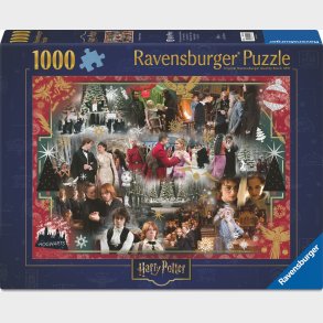Ravensburger Julepuslespil - 1000 Brikker - Holidays At Hogwarts