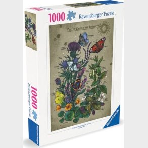 Ravensburger Puslespil - Sommerfuglens Livscyklus - 1000 Brikker