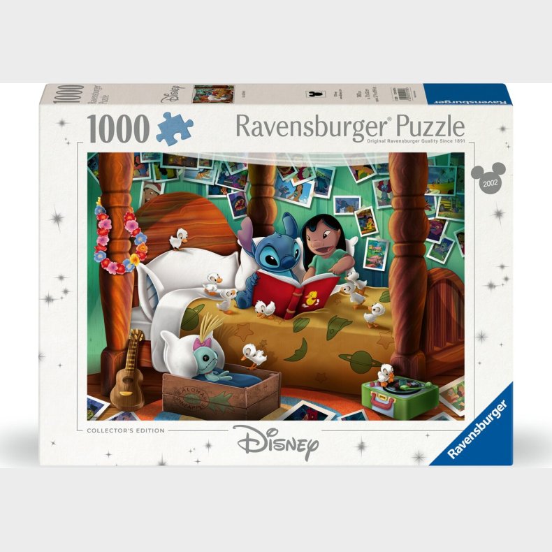 Ravensburger Puslespil - 1000 Brikker - Disney Lilo & Stitch