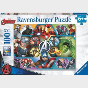 Ravensburger Puslespil - Marvel Avengers Xxl - 100 Brikker