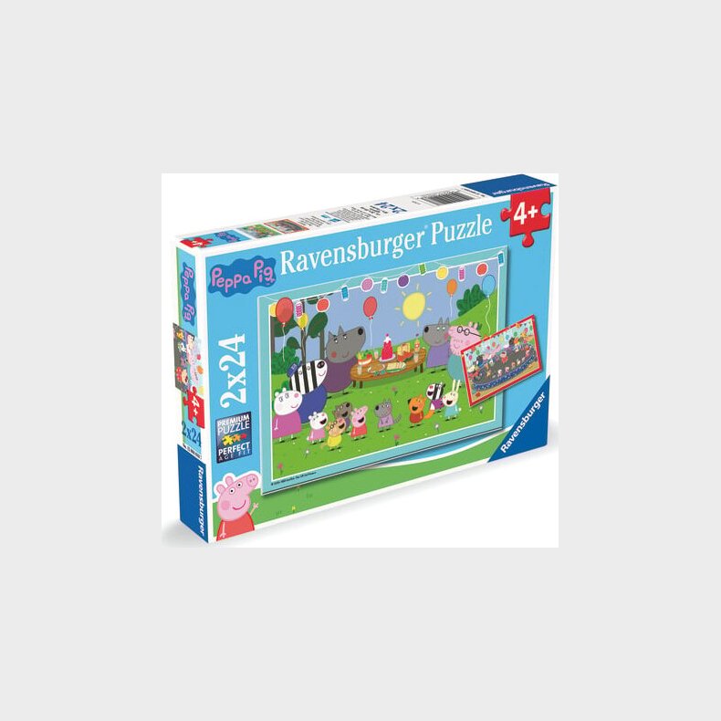 Ravensburger Puslespil - Gurli Gris - 2x24 Brikker