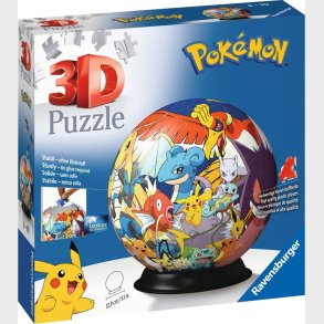 Pokmon Puslespil - 3d Kugle - 72 Brikker - Ravensburger