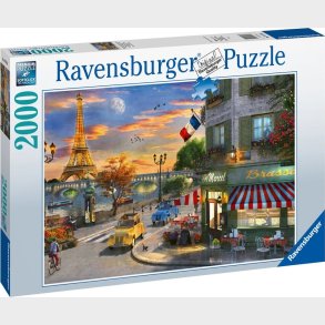 Ravensburger Puslespil - 2000 Brikker - Solnedgang I Paris