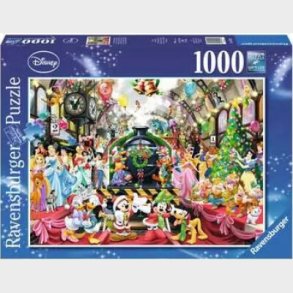 Disney Julepuslespil - All Aboard For Christmas - 1000 Brikker - Ravensburger