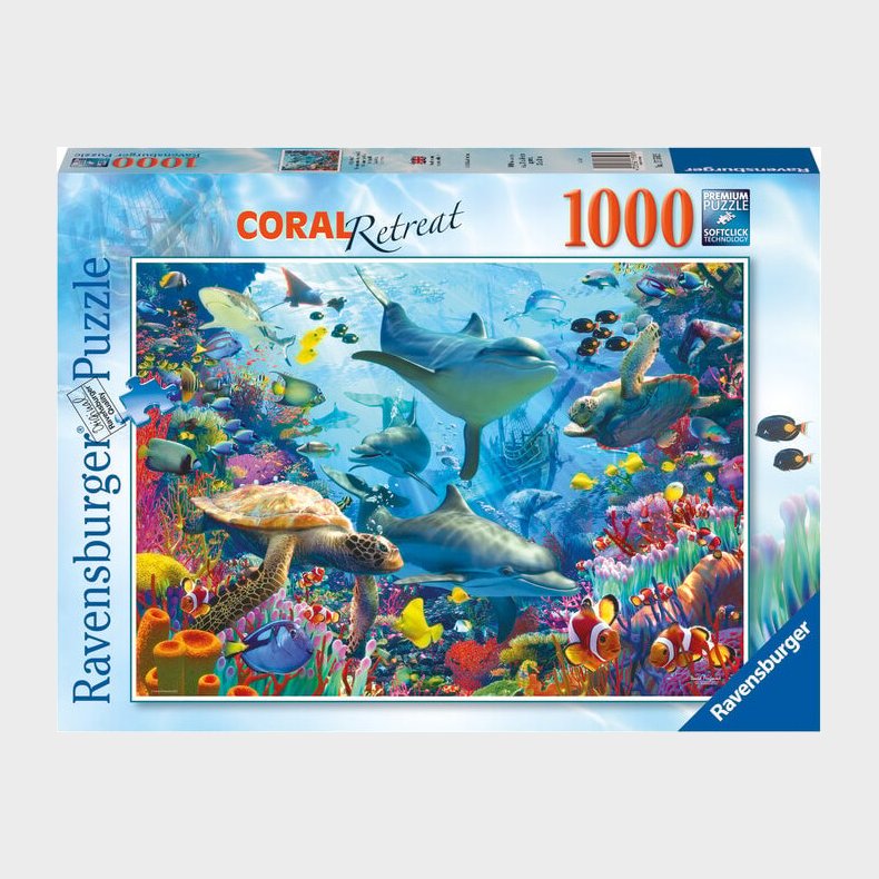 Ravensburger Puslespil - 1000 Brikker - Koralrev Retreat