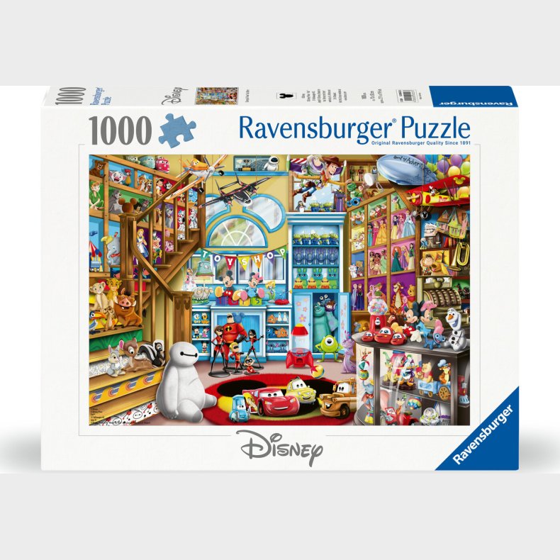 Disney Puslespil - Legetjsbutik - 1000 Brikker - Ravensburger