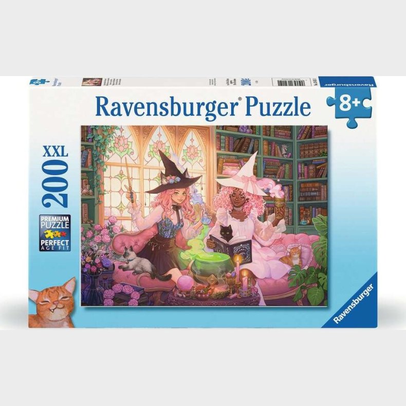 Ravensburger Puslespil  Enchanting Library - 200 Xxl Brikker
