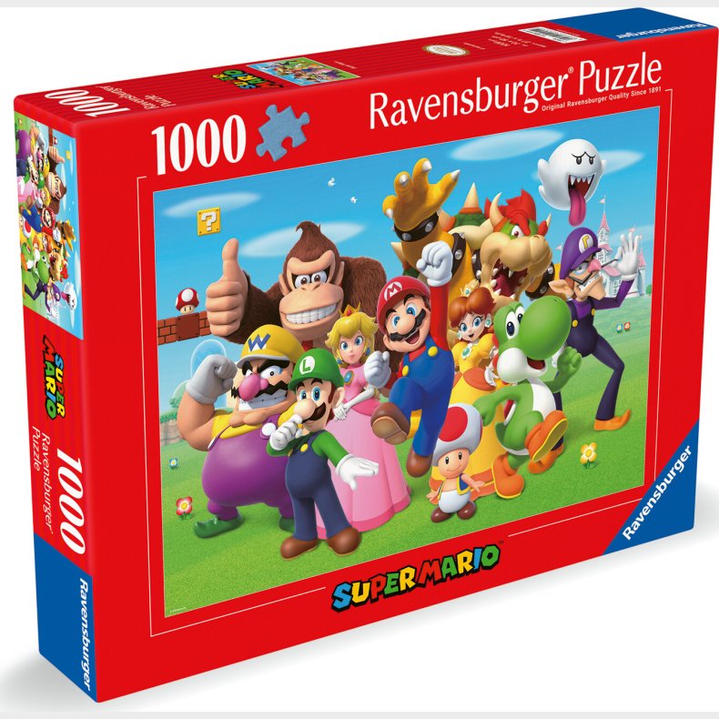 Super Mario Puslespil - 1000 Brikker - Ravensburger