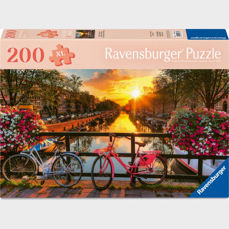 Ravensburger - Sunset In Amsterdam Puslespil - 200 Xl Brikker