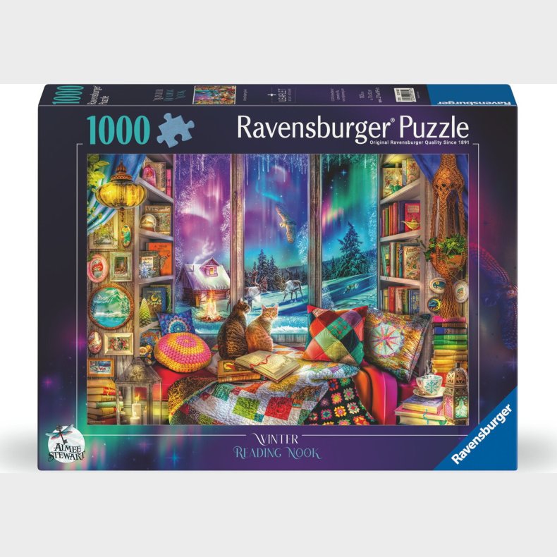 Ravensburger Puslespil - 1000 Brikker - Vinterl�sekrogen
