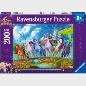 Ravensburger Puslespil - Unicorn Academy - Xxl - 200 Brikker