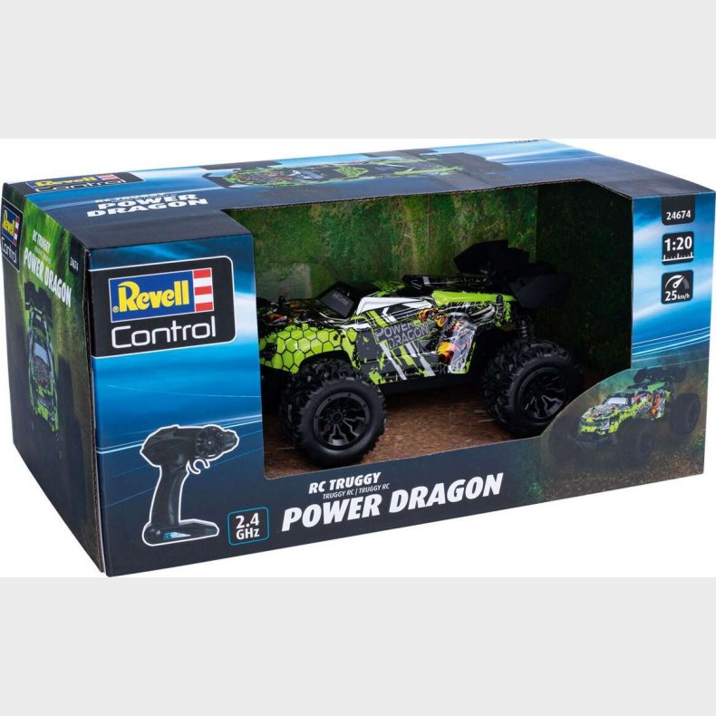 Revell - Control Rc Car Truggy Power Dragon - 1:20 - 24674