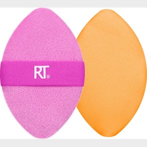 Real Techniques - Miracle 2-in1 Powder Puff Duo - Pink/orange