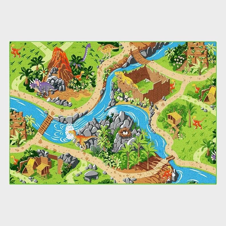 Rebel - Legetppe - Dino Verden - 95 X 133 Cm