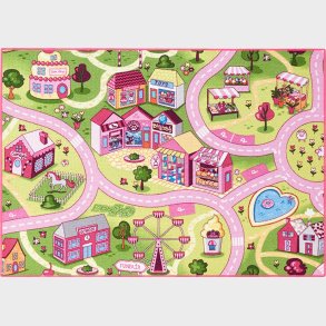 Rebel - Legetppe - Pink Tivoli - 95 X 133 Cm