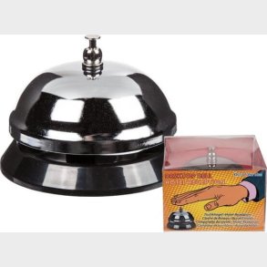 Receptionsklokke - Sort Krom