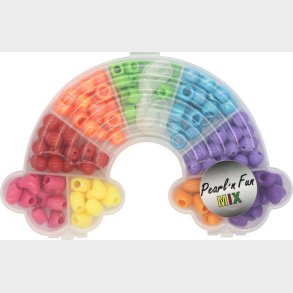 Regnbue Perlemix Ass. Former Og Farver - Pearl N Fun
