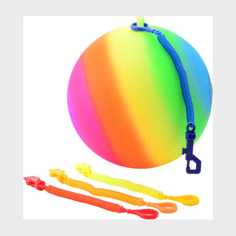 Regnbuefarvet Bold Med Ngleringssnor P