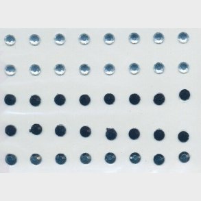 Rhinsten - Selvklbende - 5 Mm - 50 Stk - Slv Sort Mix