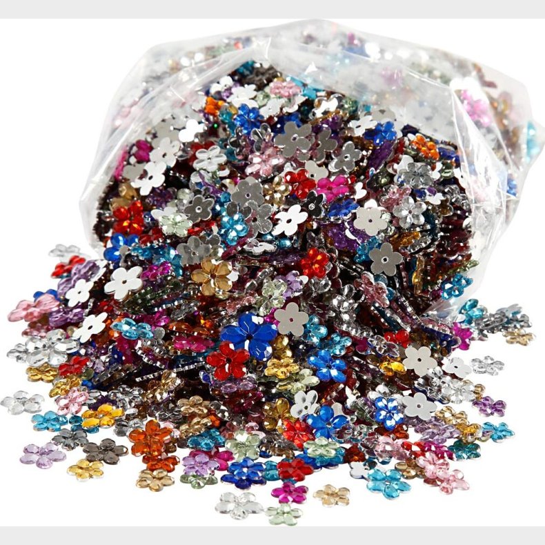 Rhinsten Klistermrker - Selvklbende - Flere Farver - 2520 Stk.