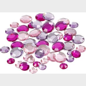 Rhinsten - Runde - Lilla - Str. 6+9+12 Mm - 360 Stk.
