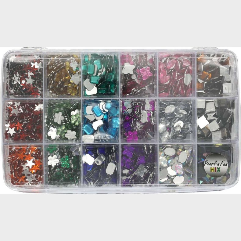 Rhinsten I ske Ass. Former Og Farver