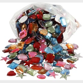 Rhinsten - Forskellige Farver - Str. 15-17 Mm - 210 G