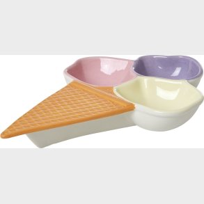 Rice - Keramisk Isvaffelfad 3 Rum - Lavendel