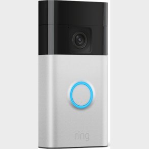 Ring - Battery Video Doorbell (satin Nickel) + Chime (2nd Gen)
