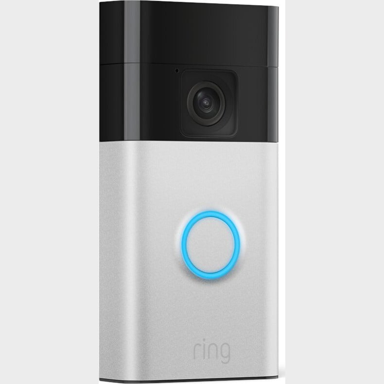 Ring - Battery Video Doorbell (satin Nickel) + Chime (2nd Gen)