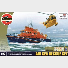 Airfix - Rnli Severn Class Lifeboat Bd Byggest - 1:72 - A07280
