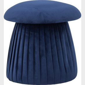 Bloomingville - Roberta Puf - Rund - Bl - Genanvendt Polyester