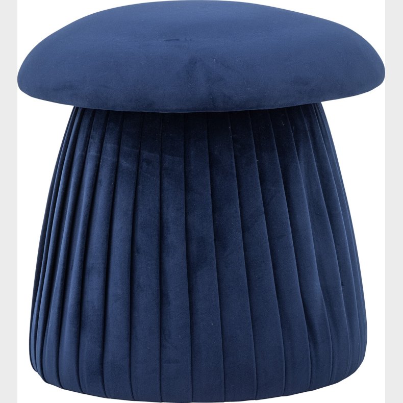 Bloomingville - Roberta Puf - Rund - Bl� - Genanvendt Polyester