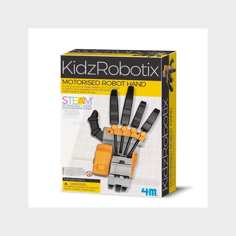 4M | Robothnd - spiller med fingrene