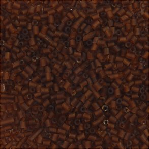 Rocaiperler - Glasperler - 2-cut  1,7 Mm Hul 0,5 Mm - Brun - 25 G