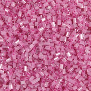 Rocaiperler - Glasperler - 2-cut  1,7 Mm Hul 0,5 Mm - Rosa - 25 G