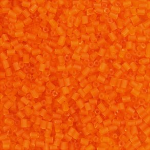 Rocaiperler - Glasperler - 2-cut  1,7 Mm Hul 0,5 Mm - Transparent Orange - 25 G