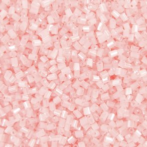 Rocaiperler - Glasperler - 2-cut  1,7 Mm Hul 0,5 Mm - Transparent Rosa - 500 G