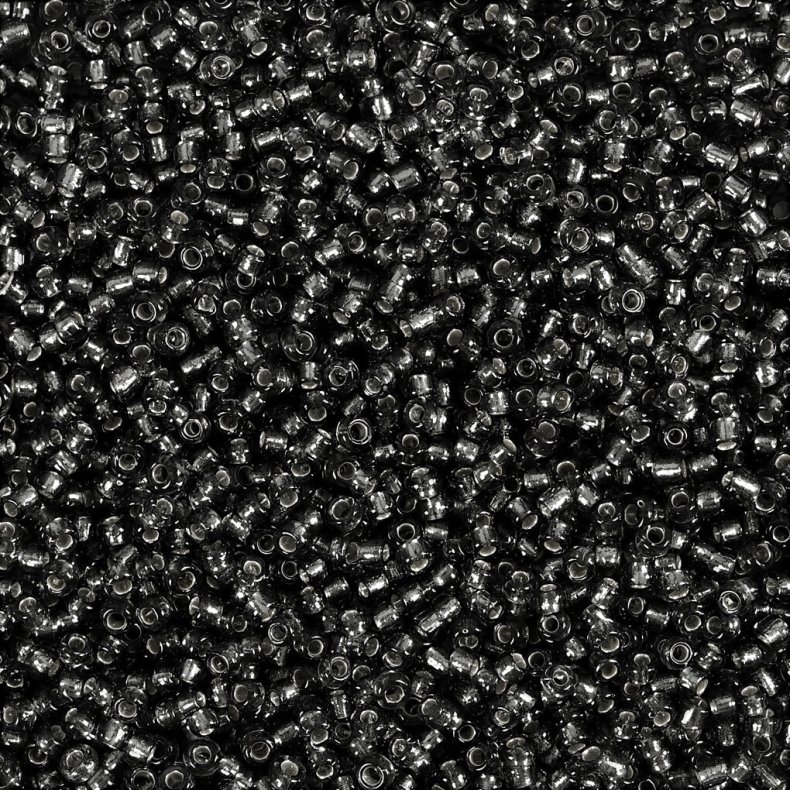 Rocaiperler - Glasperler -  1,7 Mm Hul 0,5-0,8 Mm - Grgrn - 25 G