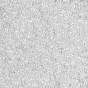 Rocaiperler - Glasperler -  1,7 Mm Hul 0,5-0,8 Mm - Klar - 25 G