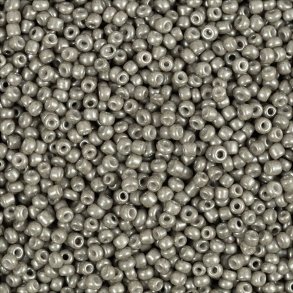 Rocaiperler - Glasperler -  1,7 Mm Hul 0,5-0,8 Mm - Lys Gr - 25 G