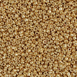 Rocaiperler - Glasperler -  1,7 Mm Hul 0,5-0,8 Mm - Messing - 25 G