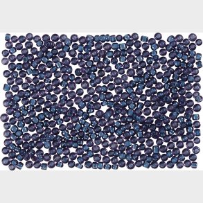 Rocaiperler - Glasperler -  1,7 Mm Hul 0,5-0,8 Mm - Mrk Bl - 500 G